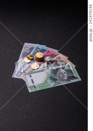 Peruvian paper currency cash sol for payments and settlements. Peruvian cash 141970148