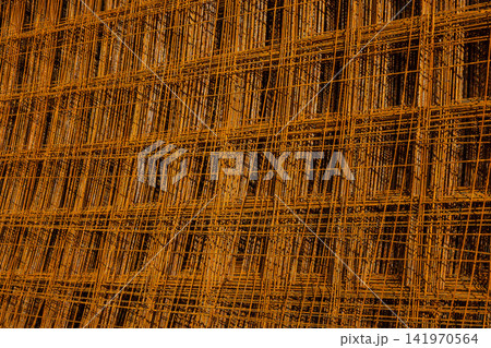Close-Up of Rusty Wire Mesh Texture Close-Up of Rusty Wire Mesh Texture 141970564