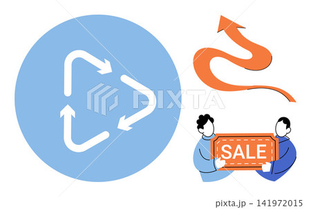 Business growth and sales promotion vector illustration. Marketing strategy, retail discount, consumer behavior, economic progress, trade development, commerce success. Commercial icons set Business growth and sales promotion vector illustration. Marketing strategy, retail discount, consumer behavior, economic progress, trade development, commerce success. Commercial icons set 141972015