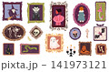 Vintage Halloween framed pictures collection with witches, ghosts, skeletons and pumpkins 141973121