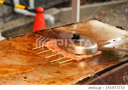 Japanese Street Food, Grilled Skewers and Market Cuisine Japanese Street Food, Grilled Skewers and Market Cuisine 141973733