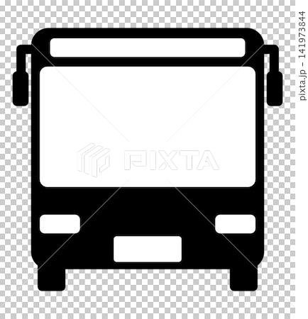 Bus front silhouette icon 141973844