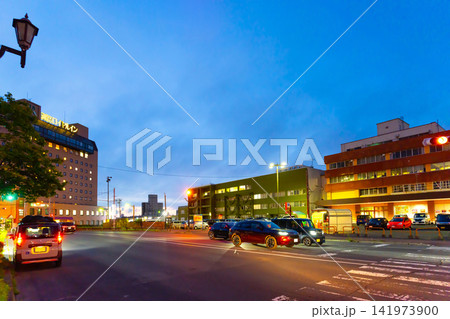 JR釧路駅 夜景 JR釧路駅 夜景 141973900