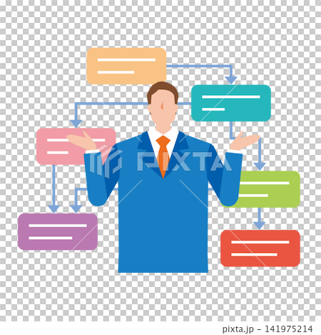 Workflow and Businesspeople Workflow and Businesspeople 141975214