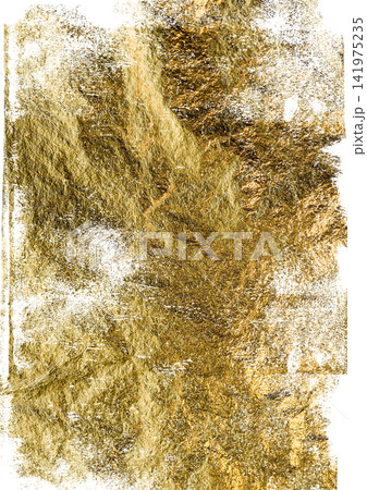 Abstract textured background with shimmering golden metallic foil Abstract textured background with shimmering golden metallic foil 141975235