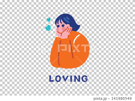 Illustrations for learning English that express positive emotions 141980549
