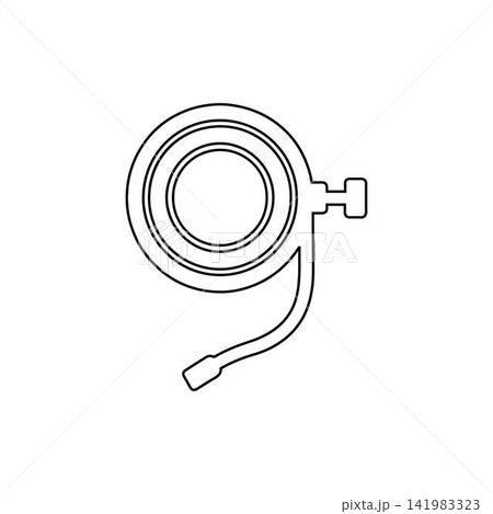 garden hose reel outline watering equipment isolated on white backgroundgarden hose reel silhouette watering equipment isolated on white background garden hose reel outline watering equipment isolated on white backgroundgarden hose reel silhouette watering equipment isolated on white background 141983323