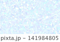 青のホログラム風ポリゴンデザイン幾何学模様背景 141984805