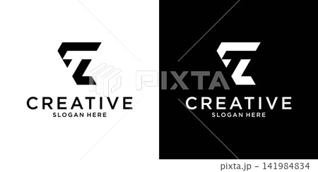 TL or LT initial letter logo design vector. TL or LT initial letter logo design vector. 141984834