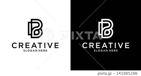 PB or BP initial letter logo design vector PB or BP initial letter logo design vector 141985286