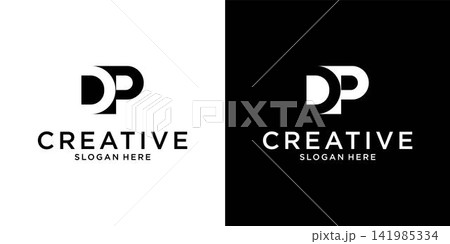 DP or PD initial letter logo design vector DP or PD initial letter logo design vector 141985334