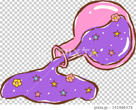 Cute Magical Potion Hand Drawn Illustration Cute Magical Potion Hand Drawn Illustration 141986378