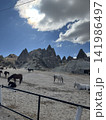 カッパドキアの景色と馬_ トルコ_カッパドキア_ Göreme 141986497