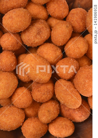 Savory Coated Peanut Close-up Savory Coated Peanut Close-up 141986918