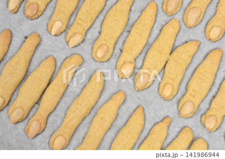 Baked Witch Finger Cookies Baked Witch Finger Cookies 141986944