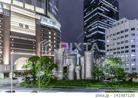 大阪夜景 梅田 梅田吸気塔 大阪府大阪市 大阪夜景 梅田 梅田吸気塔 大阪府大阪市 141987120