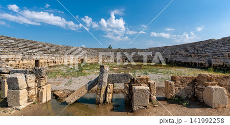 Ancient Roman stadium ruins at the archaeological site of Perge in Antalya, Turkey Ancient Roman stadium ruins at the archaeological site of Perge in Antalya, Turkey 141992258