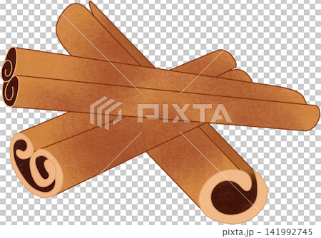 illustration of brown cinnamon illustration of brown cinnamon 141992745