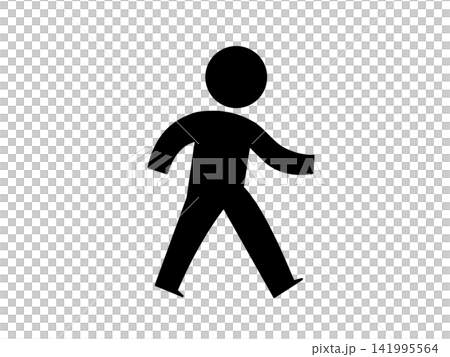 歩いている人のピクトグラム 141995564