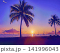 Palm Trees at Purple Sunset 141996043