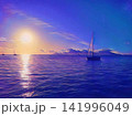 Sailboat at Golden Sunset 141996049