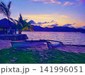 Palm Leaf Coastal View 141996051