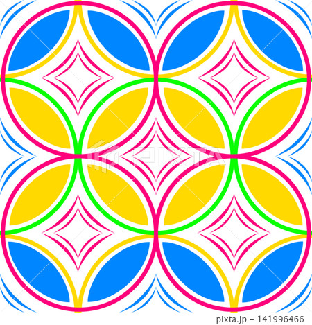 Beautiful abstract geometric background. Design for wallpaper, card, template, print, vector, illustration, cover, cloth, wrapping paper, banner 141996466