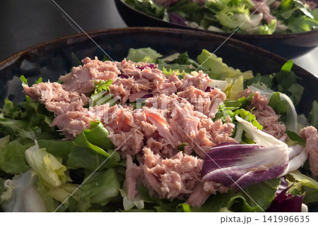 Fresh and Healthy Tuna Salad with Mixed Greens for a Nutritious Meal Fresh and Healthy Tuna Salad with Mixed Greens for a Nutritious Meal 141996635