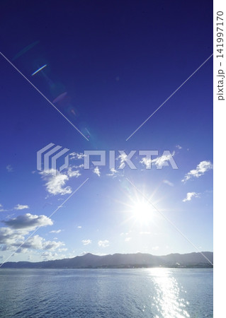 青い空と琵琶湖 青い空と琵琶湖 141997170
