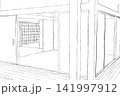 和の部屋線画 和の部屋線画 141997912