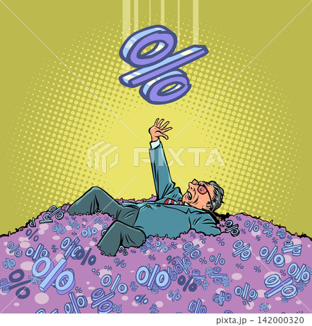 Tons of discounts and offers. A man fell from a mountain of sales. Excess spam from stores. Tons of discounts and offers. A man fell from a mountain of sales. Excess spam from stores. 142000320