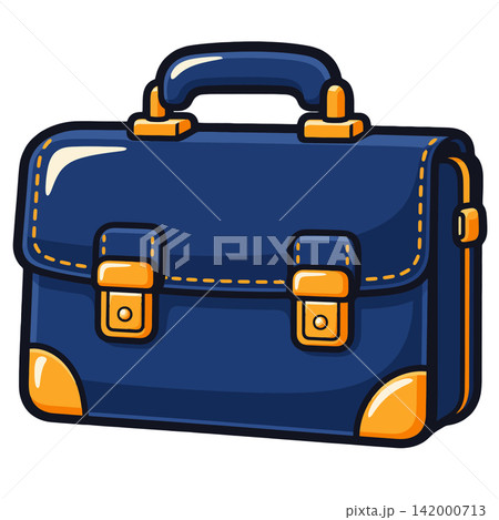 blue suitcase with gold accents icon blue suitcase with gold accents icon 142000713
