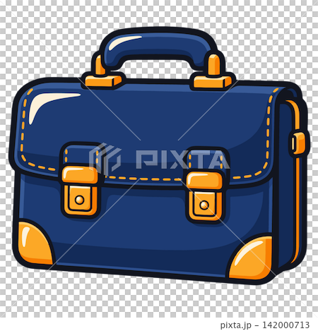 blue suitcase with gold accents icon blue suitcase with gold accents icon 142000713