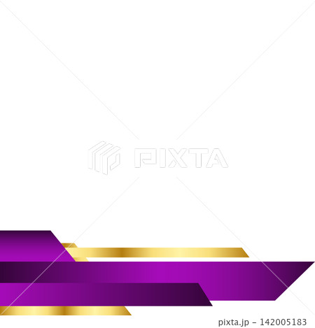 Elegant and sophisticated social media post template. Abstract frame for businesses or certificates 142005183