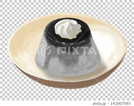 黒ごまプリン(ホイップクリーム付き) 黒ごまプリン(ホイップクリーム付き) 142007093