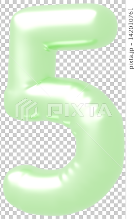 3D image_balloon_5_黃綠色 142010761