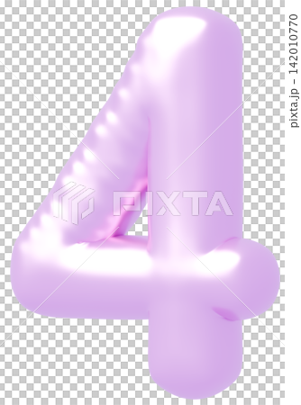 3D image_balloon_4_purple 3D image_balloon_4_purple 142010770
