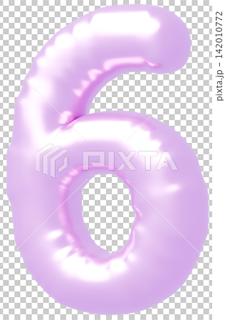 3D image_balloon_6_purple 3D image_balloon_6_purple 142010772