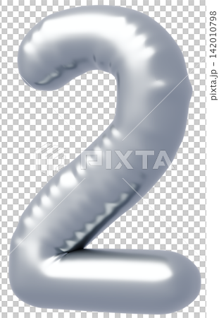 3D image_balloon_2_silver 3D image_balloon_2_silver 142010798
