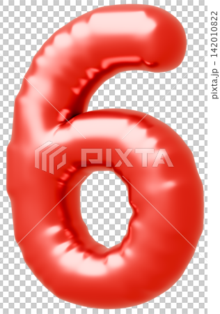 3D image_balloon_6_red 3D image_balloon_6_red 142010822