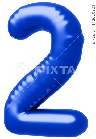 3D画像_風船_2_青 3D画像_風船_2_青 142010828