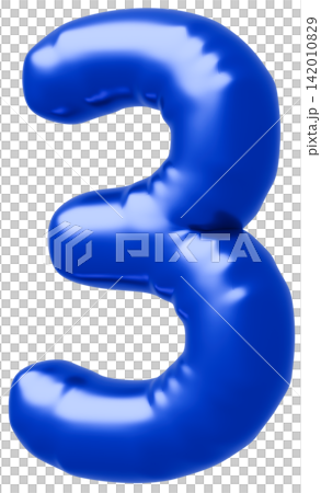 3D image_balloon_3_blue 3D image_balloon_3_blue 142010829