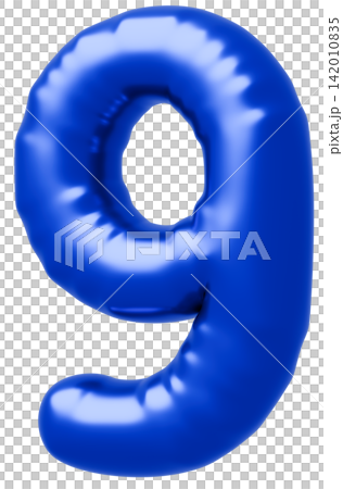 3D image_balloon_9_blue 142010835