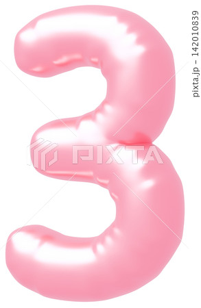 3D画像_風船_3_ピンク 3D画像_風船_3_ピンク 142010839