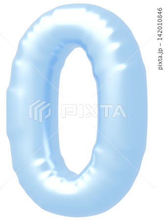 3D画像_風船_0_水色 3D画像_風船_0_水色 142010846