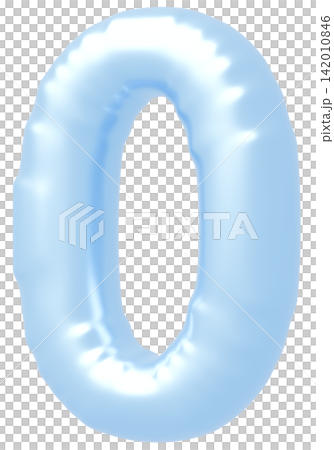 3D画像_風船_0_水色 3D画像_風船_0_水色 142010846