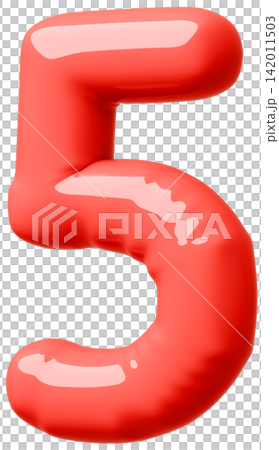 3D image_balloon_5_red 142011503