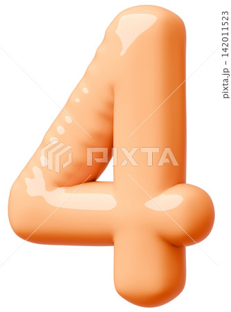 3D画像_風船_4_オレンジ 142011523