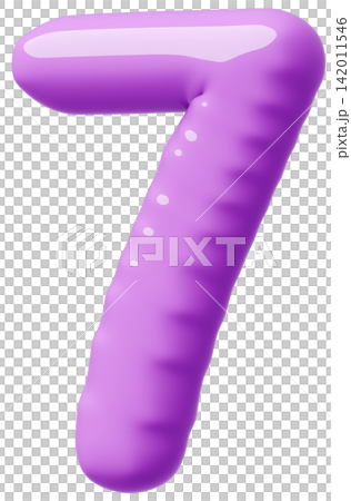 3D画像_風船_7_紫 3D画像_風船_7_紫 142011546