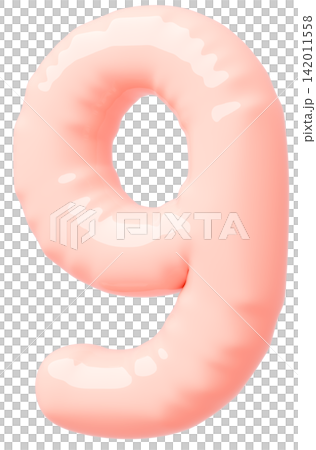 3D image_balloon_9_pink 3D image_balloon_9_pink 142011558
